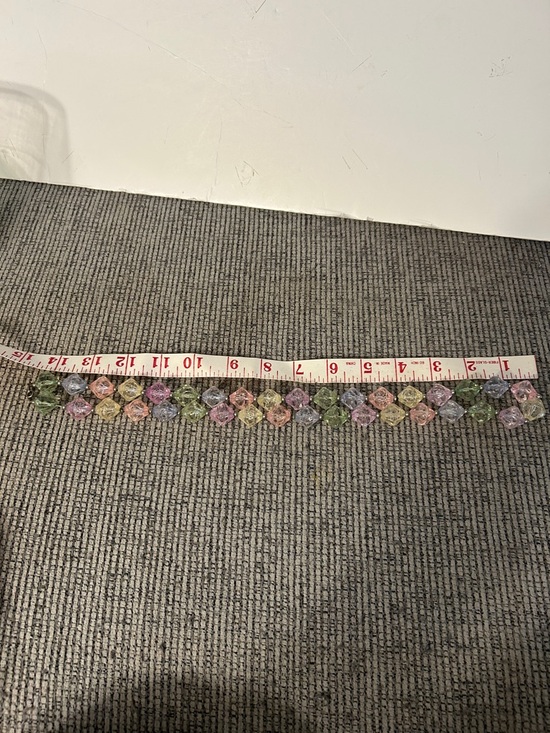 Pastel Faceted Bead Necklace - Multi Color on spring-ring c clasp ice cube vibes - Picture 6 of 12